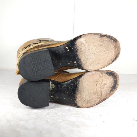 Freebird by Steven Women's Drove US8 Leather Distressed Brown Western Boots - Picture 10 of 16